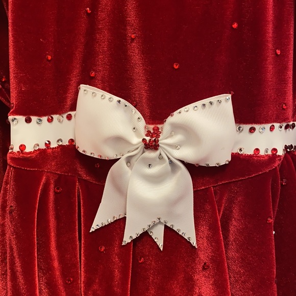 Christmas show figure skating dress - Picture 3 of 10